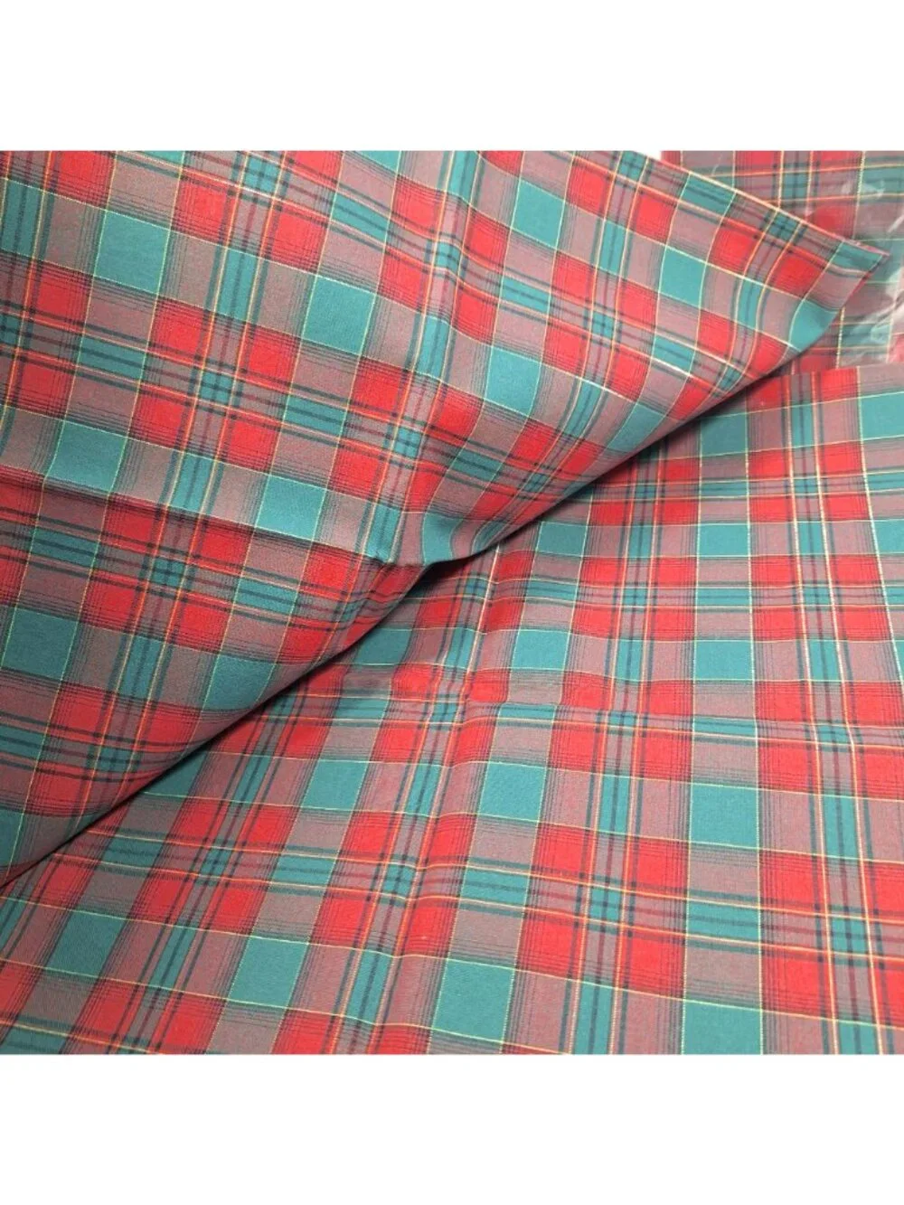Longaberger Evergreen Plaid 4 Napkins 36" Square Tablecloth Set Open Package - Picture 10 of 16